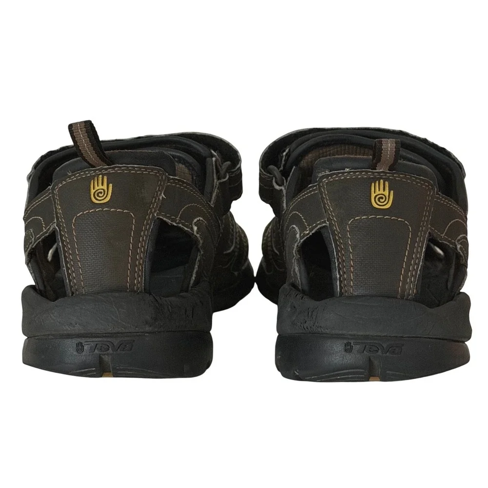 Teva Omnium Men's Brown Closed Toe Hiking Water Sandals ShocPad 1001116 Size 11‎